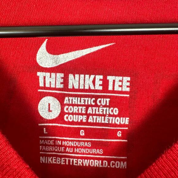 Nike Mens The Nike Tee Atlanta Falcons #24 Freeman Crewneck Red T-Shirt Large - Picture 6 of 6